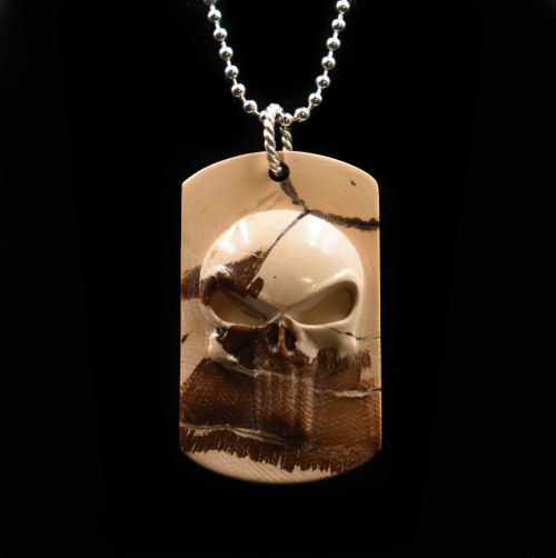 PENDANT - MAMMOTH IVORY SKULL